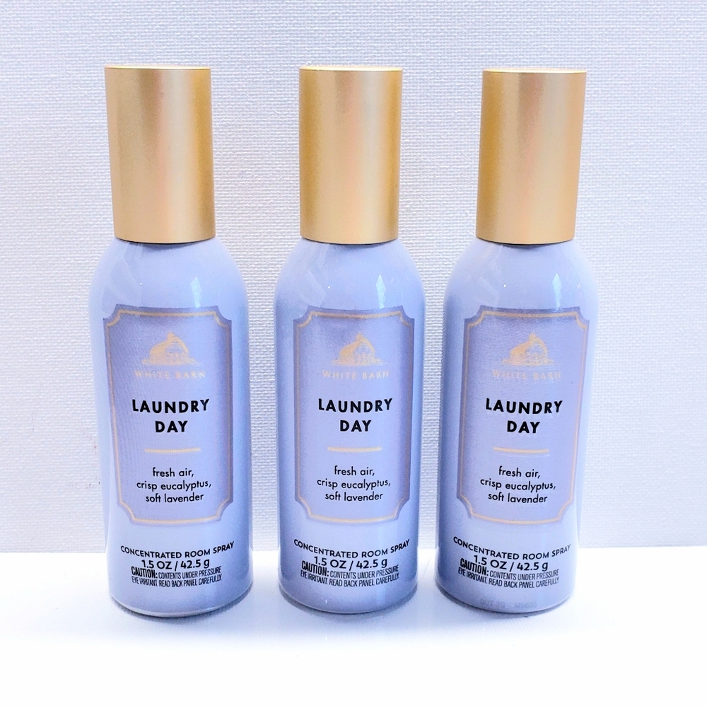 Bath & Body Works LAUNDRY DAY Concentrated Room Spray, 1.5  oz (3 pcs)